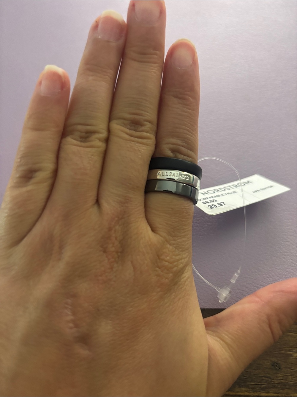 NWT Allsaints Stackable Rings - Picture 2 of 5